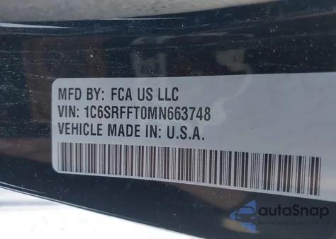 2021 Ram 1500 Big Horn 4X4 5'7 Box from USA, damaged, VIN 1C6SRFFT0MN663748